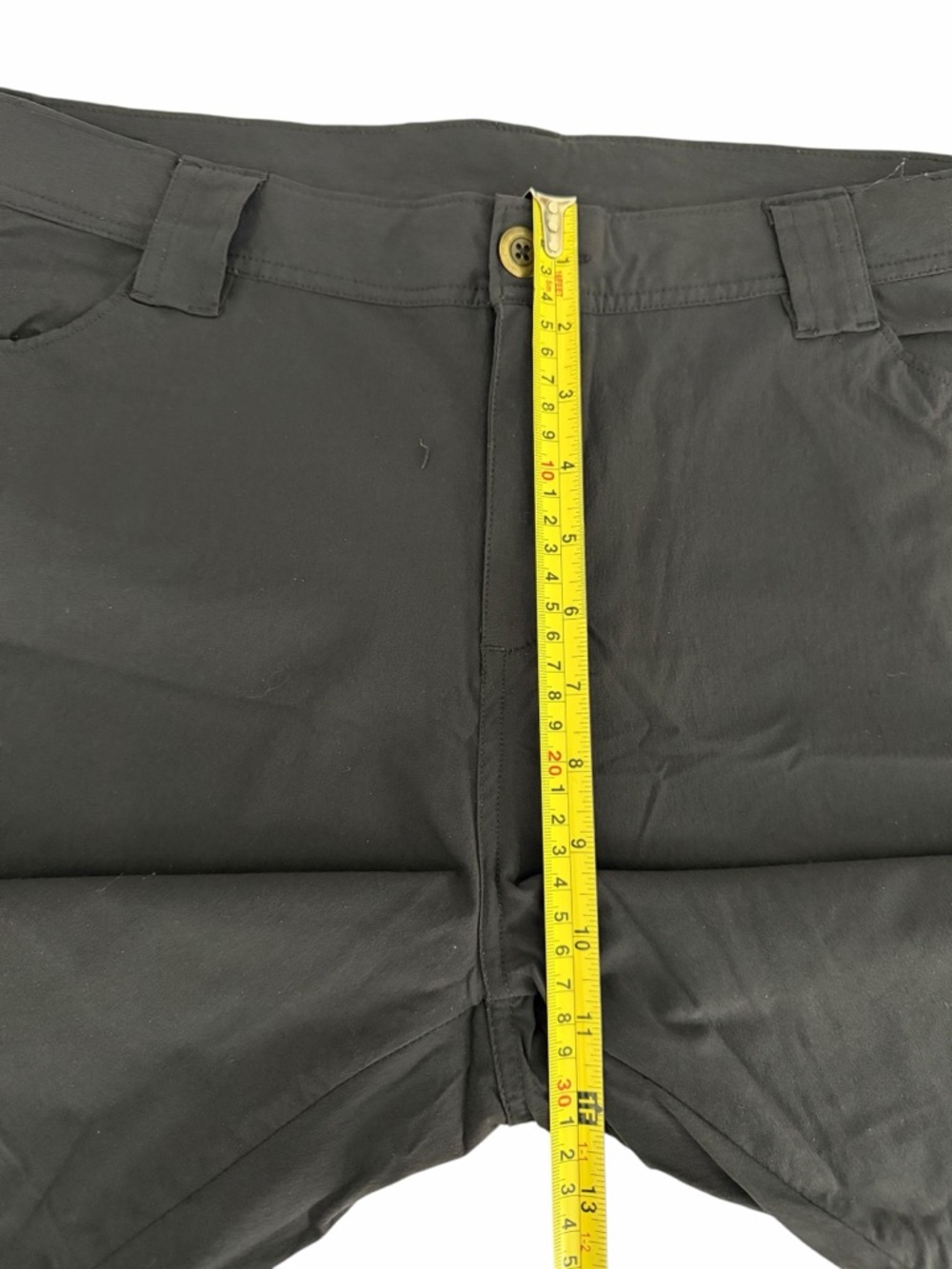 WOOLRICH Black Stretch Capris Cropped Pants Outdoor Hiking Casual womens 16 - Picture 8 of 9